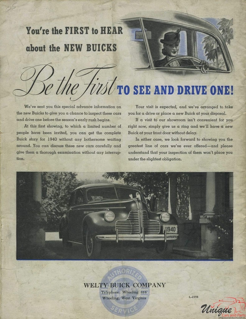 1940 Buick Editorial Brochure Page 12